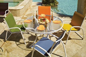 Telescope patio furniture
