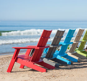 Seaside Casual MAD Adirondack Chairs Multiple Colors